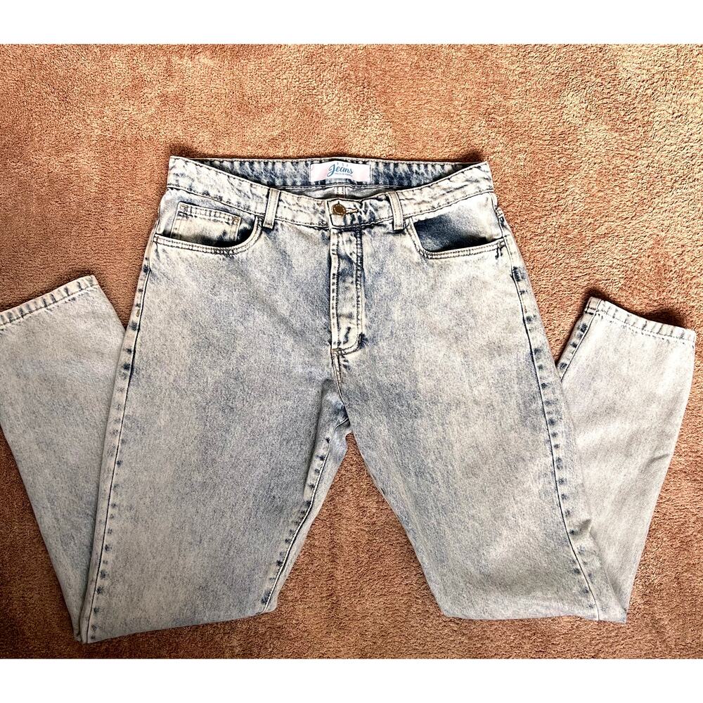 Pop Jeans Made in Brazil Light Wash Mom Jeans Sz 44